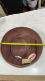 Vintage 1960s Adolfo II Excello Brown Wool Felt Wide Brim Hat New York Paris