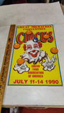 1990 Circus Fans Association of America Milwaukee Convention Poster 17x11