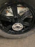 Black Mag Wheels Harley Street Bob Low Rider Softail Dunlop Tires New T/o FXBB!