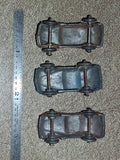 Vintage Pre-War Barclay Slush Mold Lead Toy Cars Lot - 1930s Coupe & Sedan Set 3