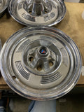 1964-1966 Plymouth Valiant Barracuda 13 Inch OEM Hubcaps Set of 4 Used Mopar