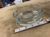 Jack Daniel’s Glass Ashtray 6 Inch Advertising Bar Decor Collectible Made USA