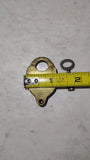 Vintage Brass Wheel Padlock Heart Shape Antique Lock With Key Working