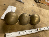 Harley Shovelhead Vtg Accessory Brass Trim Balls Grips Axle Covers Panhead Bed 8