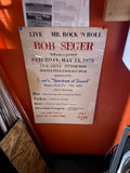 Vintage Bob Seger Concert Flyer Poster May 13 1978 Civic Arena Pittsburgh Sign