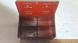 Vintage Patriotic Budget Bank Metal Coin Vault Box USA Capitol Litho 1940s
