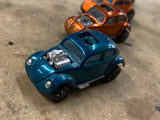 Hot Wheels Redline Custom Volkswagen Dark Blue HK Q3 Hong kong Toy Car Vintage