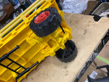 RARE 60's Vintage Remco Tuff Boy 6 Way Motorized Toy Truck Yellow Semi Trailer