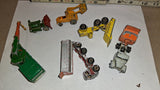 Vtg Lesney Matchbox Construction Lot (6) Dump Trucks Crane Loader England 1-75