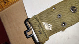 Vintage Made in Japan Military Style Canvas Web Pistol Belt & Canteen Set