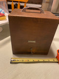 Rare Vintage Wooden Staking Tool Box Collectible Multi use Marshall co Antique