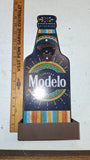 Cerveza Modelo Mexico Wooden Sign with Metal Bottle Opener - 15x6 Inches