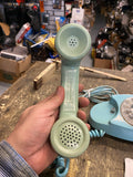 Stromberg-Carlson Aqua Turquoise Rotary Desk Telephone Vintage Oval Collectible