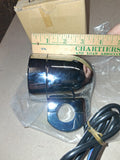 Baron Custom Bullet Billet Tachometer Clamp On Harley Softail Chrome/Black FXR
