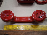 Vintage ITT 2500 Red Push Button Desk Phone Retro Modular Landline Telephone