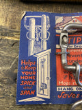 NOS Antique HANDY Broom Holder Tip Top Advertising Sign General Hardware Store