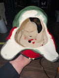 Vintage 1950s Mackie Newton ceramic Santa sculpture