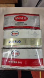 1960's Vintage Esso & Amalie Flat Metal Oil Can Labels - 3 Pc Lot