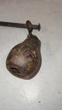 Antique Cast Iron Steelyard Hanging Balance Beam Farm Scale 3-Hook Counterweight