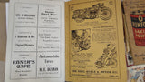Vintage Advertising Ephemera Lot 1917-1950s First Aid Booklets Grocery Signs