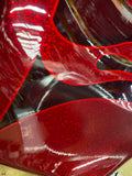 Harley CVO 2017 FLHTKSE Hard Candy Hot Rod Red Flake Flames Outer Fairing Tourin