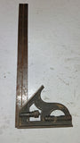 Vintage L.S. Starrett No. 94 Combination Square 12 Inch Ruler Cast Iron USA