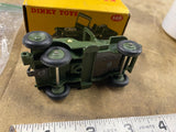 Dinky Toys Military Jeep 1:43 Scale Green WWII Model Original Box Vintage Minty!