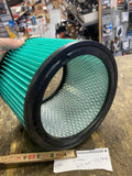 Pleated Vacuum Pump Filter Cartridge 6.5 OD x 7.5 Inch Green Media 5 hp shop vac