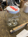 Vintage 1960s Rogers Pork Hocks Pickles Glass Jar Advertising Collectible Minty