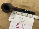 Dr. Grabow Viscount tobacco Smopking pipe rusticated brown briar bowl Estate