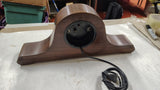 Vintage 1930s Peerless Electric Wood Tambour Mantel Clock 110V AC USA