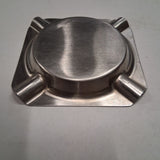 Vintage Southern Railway Stainless Steel Ashtray SR Serves The South Railroad