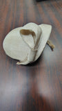 Vintage 1950s Beige Pillbox Hat Fascinator Champagne Fabric Birdcage Veil