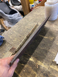 Sears Cast Iron Fireplace Log Lighter Plate Antique Cast Sign Mobile home Advert
