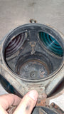 Vintage Adlake 4-Way Railroad Switch Lantern Red Blue Lenses Cast 1264 M 20.5"