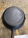 BSR Red Mountain Vintage No. 5 (8 1/8") Skillet Full Heat Ring Cast Iron Pan USA