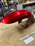 08-17 Yamaha Raider XV1900 Front Wheel Fender Dark Red Metallic OEM Nice!