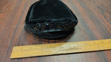 Vintage 1950s Black Velvet Pillbox Hat Netting Veil Sequins Whimsey Fez