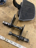 Harley OEM Rear Floorboards Heritage Softail Passenger Boards Chrome covers Flip
