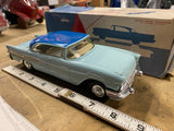Vintage SMP 1957 Ford Fairlane 500 Promo Car Model Blue Original Box nos MINTY!