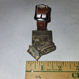 Vintage Euclid C-6 Crawler Dozer Heavy Equipment Pocket Watch Fob Keychain