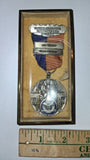1955 Loyal Hanning Rifle Comp 25 Yard Off Hand Shooting Medal Box Blackinton