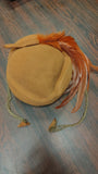 Vintage Merrimac Merfelt 100% Wool Fascinator Cocktail Hat Ostrich Feather