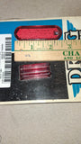 Drag Specialties DS-280156 Red Replacement Marker Lens Set Vintage 2-Piece