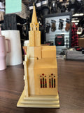 Vintage 1950s Raylite lighted musical cathedral church