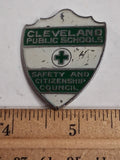 Vtg Cleveland Public Schools Safety and Citizenship Council Enamel Shield Badge