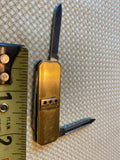 Vtg Borg Warner Pocket Knife Fancy 10K gold emblem Scissors Japan 60's Minty!