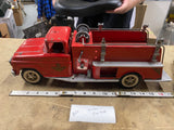 Vintage Tonka No 5 Suburban Pumper 1950s Pressed Steel Fire Truck Toy