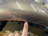OEM Front Fender Harley Heritage Softail Smokey Gold Black W trim Emblems Light