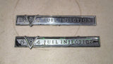 1981 Cadillac V8-6-4 Fuel Injection Emblems Fender Badges OEM Pair